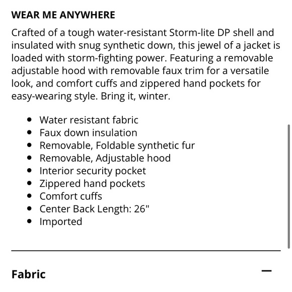 ‼️FIRM‼️ NWT Columbia XL 16/18 park to peak insulated jacket - Picture 4 of 6